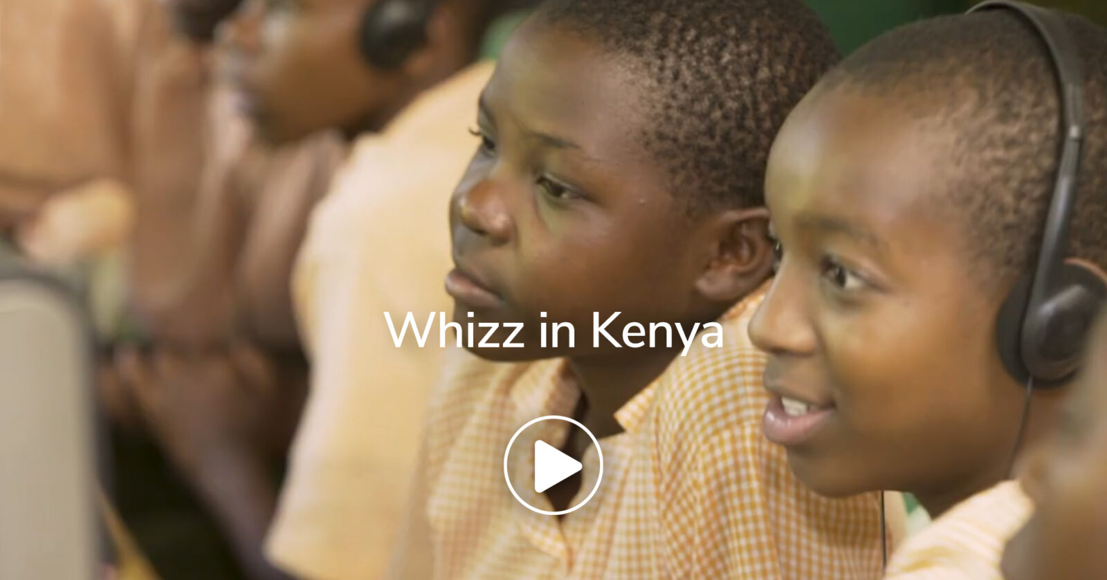 Whizz in Kenya video overlay